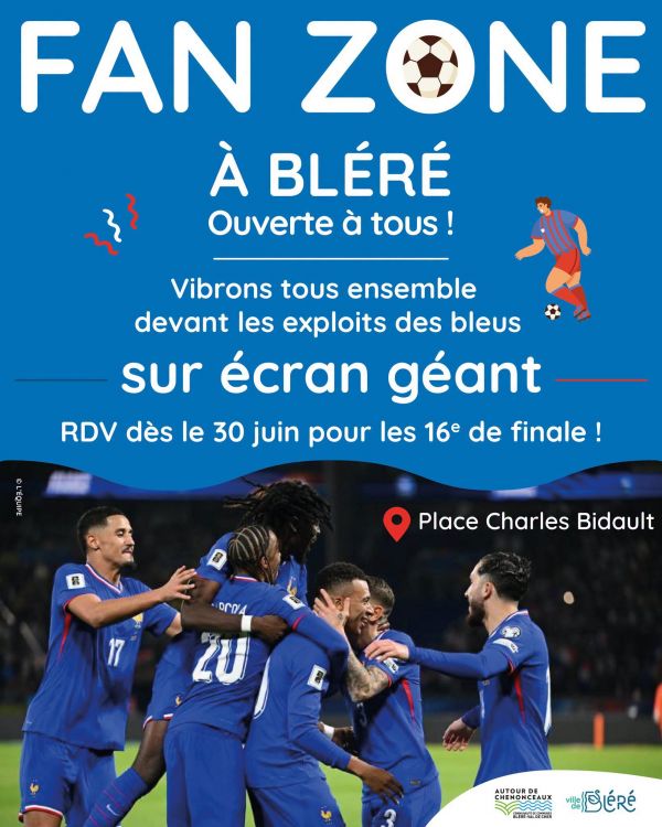 Fan zone à Bléré
